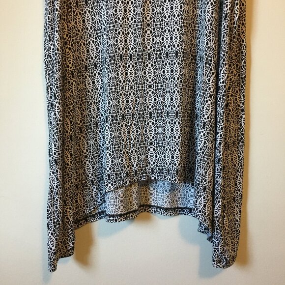 Jones New York Off the Shoulder Coastal Handkerchief Hem Top - Picture 4 of 15